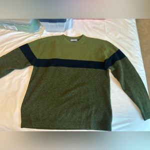 Men’s Green and Blue Sweater